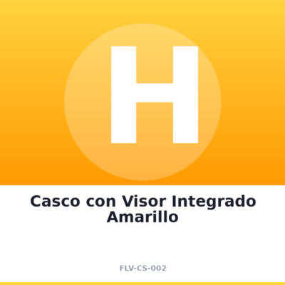 Casco con Visor Integrado Amarillo