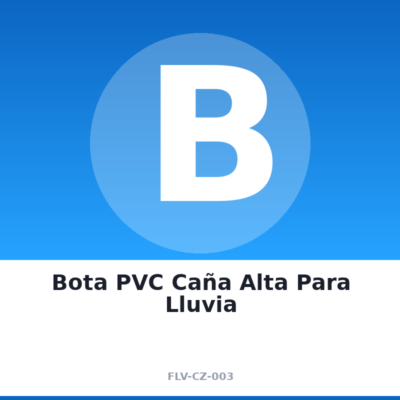 Bota PVC Caña Alta Para Lluvia