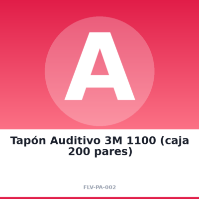 Tapón Auditivo 3M 1100 (caja 200 pares)