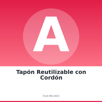 Tapón Reutilizable con Cordón