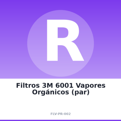 Filtros 3M 6001 Vapores Orgánicos (par)